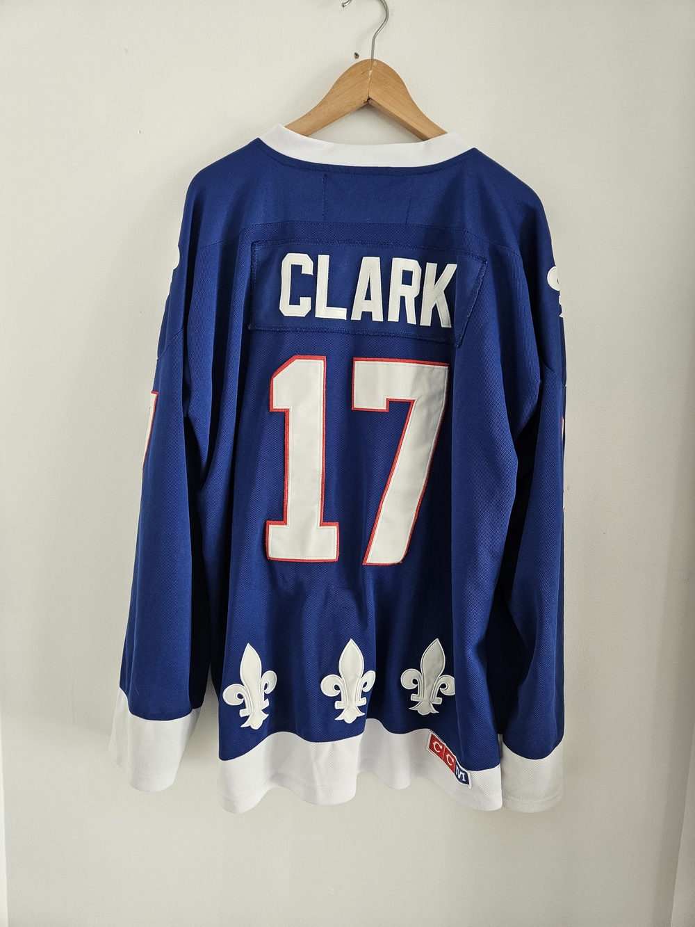 Quebec Nordiques Jersey Vintage Hockey Mens Size 52 Wendel Clark - Picture 7 of 10